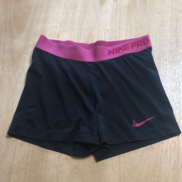 Nike Pants - Nike Women's Athletic Shorts Black and Pink